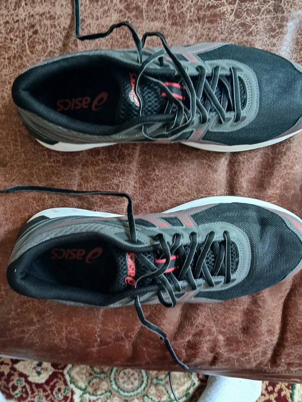 GEL-SILEO Men's Sneakers - Black/Cayenne, Men's US Size 10